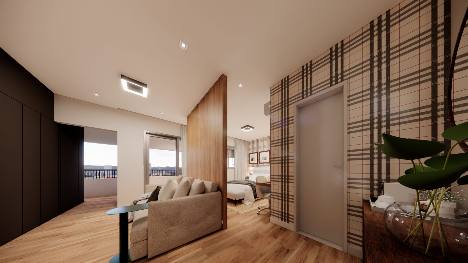 Projeto 3D do apartamento LV